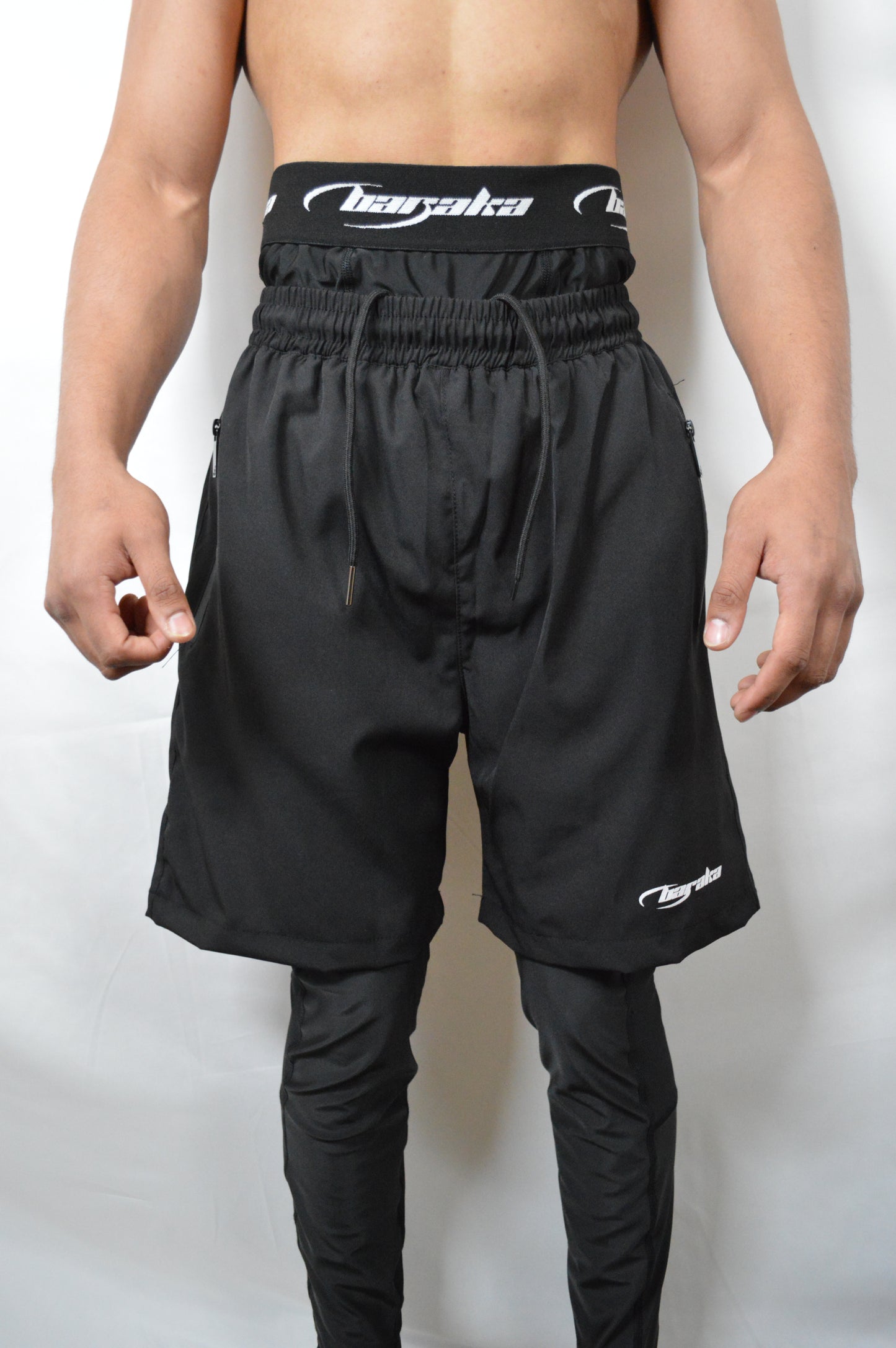BARAKA FULL LEGGING AWRAH SHORTS – Jet Black