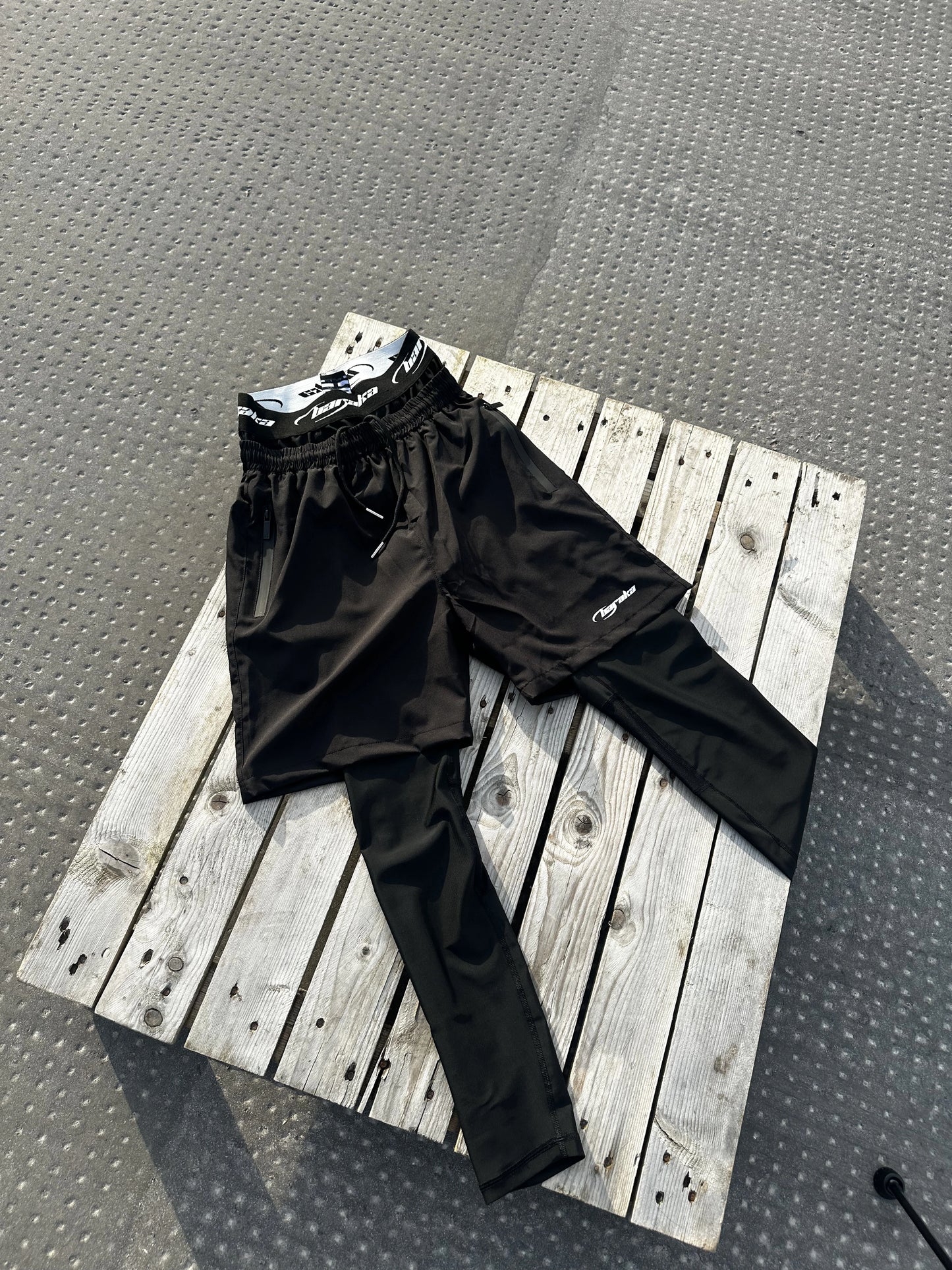 BARAKA FULL LEGGING AWRAH SHORTS – Jet Black