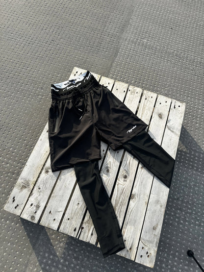 BARAKA FULL LEGGING AWRAH SHORTS – Jet Black
